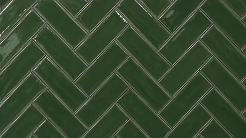 Handvorm Oud Groen Glans 7,5x30