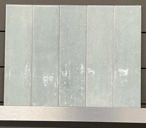 Handvorm Licht Blauw Glans 7,5x30