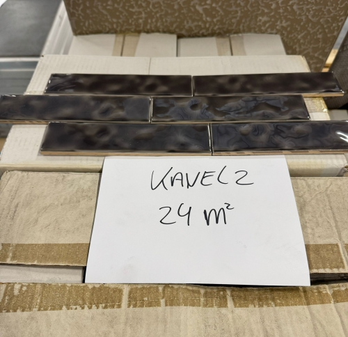 Kavel 2 Handvorm Wandtegel 5 x 20 cm