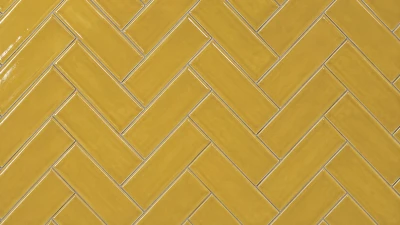 Handvorm Geel Glans 7,5x30