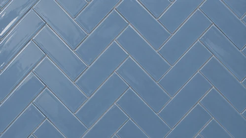 Handvorm Frans Blauw Glans 7,5 x 30